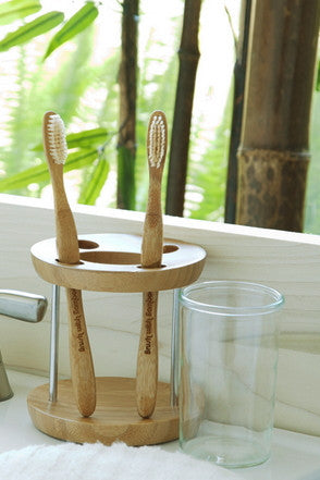 Brush with Bamboo toothbrushes. Sustainable environmentally friendly toothbrush