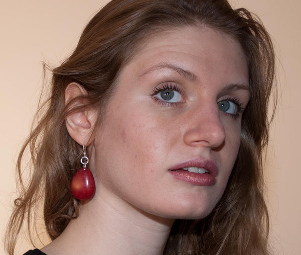 Aleta Tagua Nut Earrings