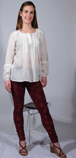 Fair-trade organic cotton women's blouse, organic cotton women's clothing