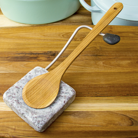 granite spoon rest from sea stones