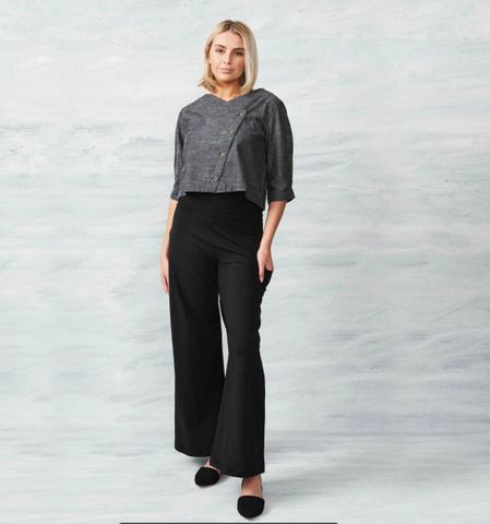 Lightweight Organic Cotton Palazzo Pants