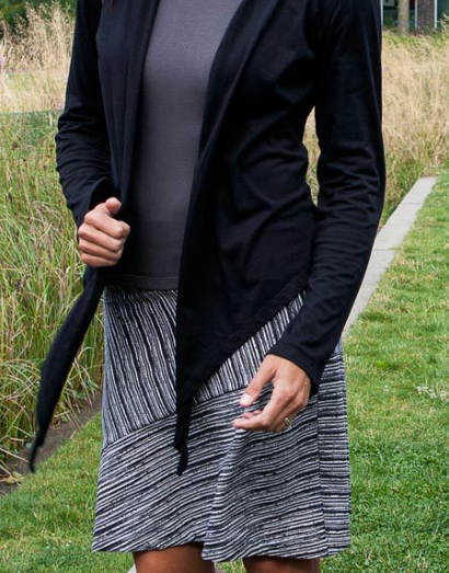 Organic Cotton A-Line, Bias-cut Skirt by Maggie's Organics