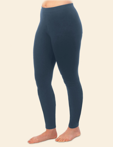 Dusty Denim Organic Cotton Leggings, Maggies
