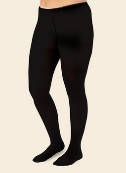 Classic Organic Cotton Black Tights 