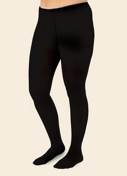 Classic Organic Cotton Black Tights