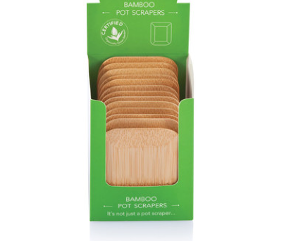 Bamboo Pot Scrapers - certified organic bamboo