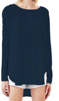 Lazy Tee Long by Groceries Apparel - Blue Dream