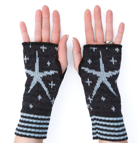 Deco Deer Handwarmers | Deer Mittens (deer on reverse)