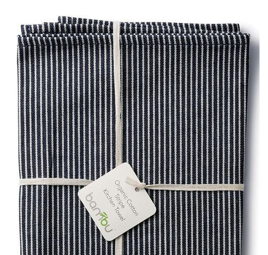 Organic Cotton Stripe Kitchen Towel