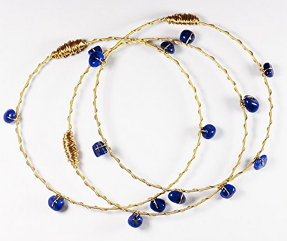 Guitar String Bangles - Blue Upland Road | Eco-Boutique