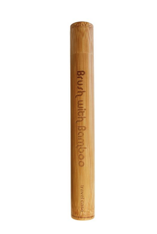 Bamboo Toothbrush Travel Case - brush with Bamboo