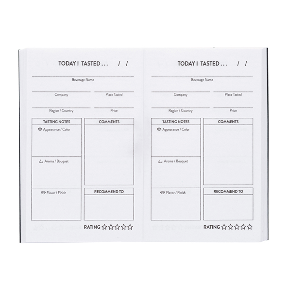 Tree-free Wine-Tasting Pocket Journal - Pages made of recycled cotton