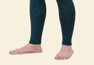 Teal Organic Cotton Leggings with Stars