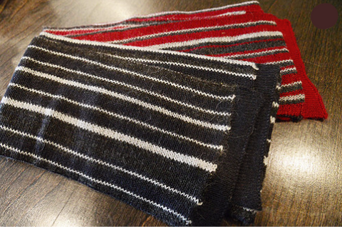 Cuarzo Striped Alpaca Scarf