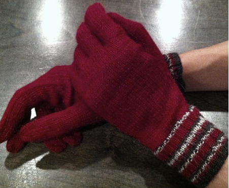 Onyx Alpaca Gloves in Wine or Midnight Charcoal
