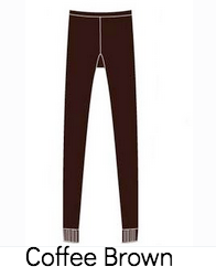 Brody Flat-knit Organic Cotton Leggings (6 color choices: Plum, Black, Brown, Light Purple, Cobalt Blue, Dark Purple))