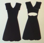 Bali Dress - Solid Black, or Pagoda Blue w Print - Organic Cotton