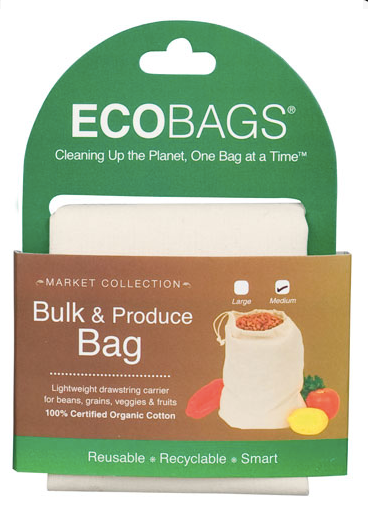 Drawstring Produce Bag Organic Cotton, Medium