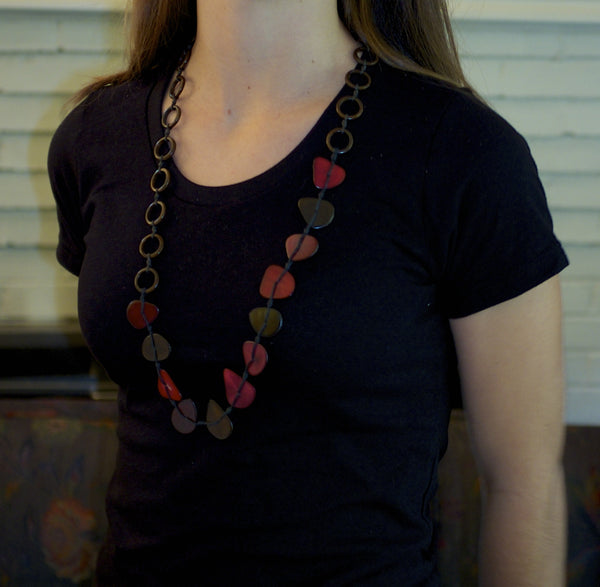 Tagua Nut Necklace - Elena - Eco-friendly jewelry | Upland Road