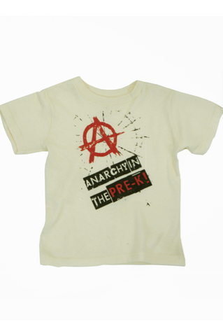 Kids organic cotton t-shirt, Anarchy in the Pre-K tee shirt
