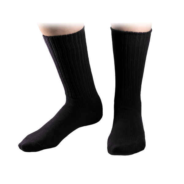 Organic cotton Crew Socks, Maggie's Organics, Upland Road, Black