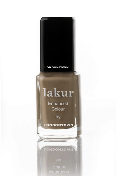 Sheer Tan 5-free nail polish, "Chimes of the City" by Londontown, Lakur