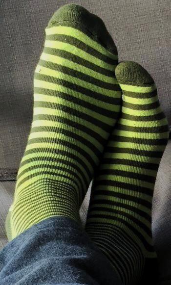 Organic Cotton Striped Snuggle Socks by Maggies Organics
