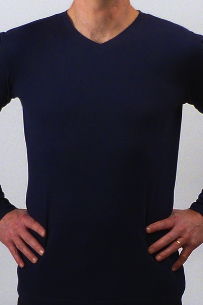 Organic cotton long-sleeved t-shirt for men