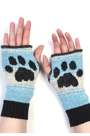 Kitty Paw Recycled Cotton Handwarmers