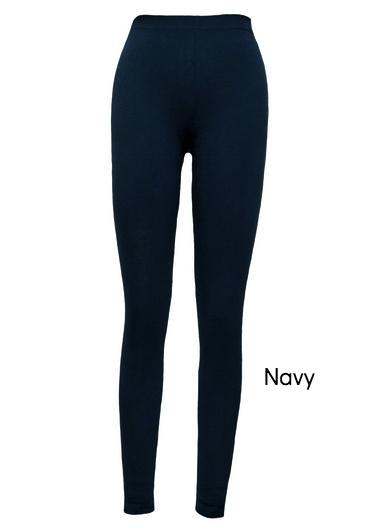 organic cotton leggings navy blue, ankle Maggie's Organics