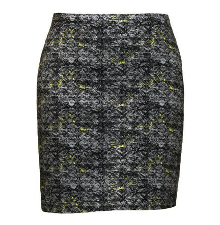 Grey Print Organic Cotton Mini Skirt, Maggie's Organics | Upland Road