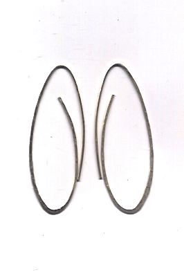 Endless Hoop Earrings by Sophie Hughes Jewelry from Recycled Silver