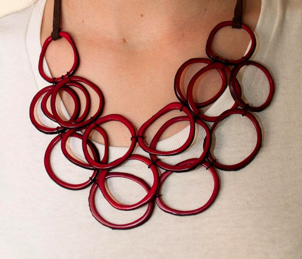 Juanita Tagua Nut Necklace, Sustainable Jewelry, Eco-friendly accessories Upland Road