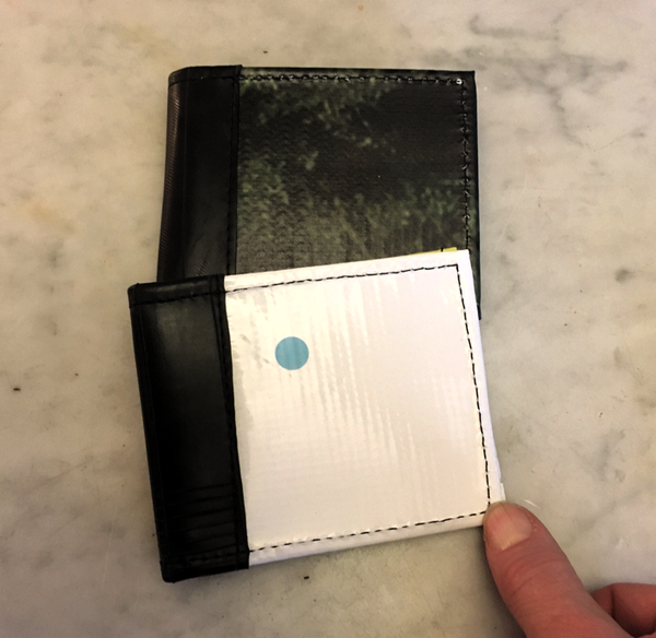 Bellevue Wallet - Made from Advertising Banners & Innertubes