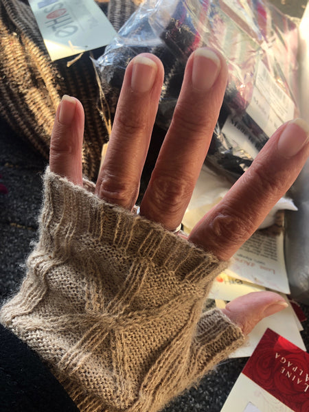 Fandango, Fingerless Alpaca Women's Gloves - Renewable