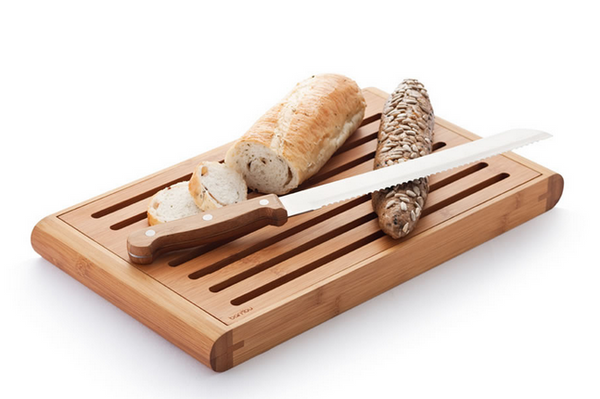 Bamboo Bread-Cutting Crumb Catcher Board - Upland Road