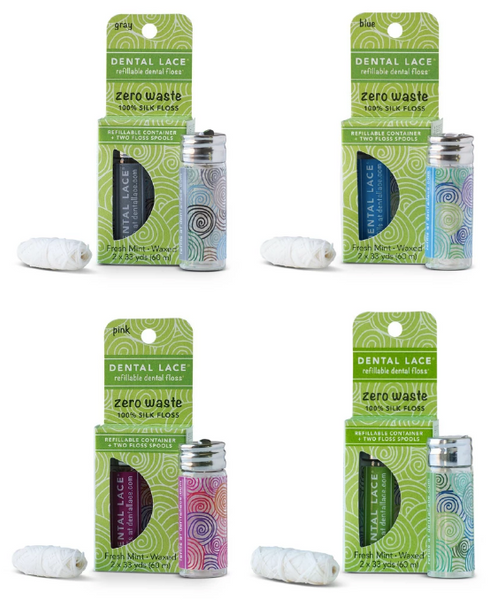 Refillable sustainable dental floss