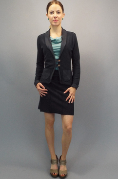 Organic cotton clothes for women. Terry Tab Jacket.