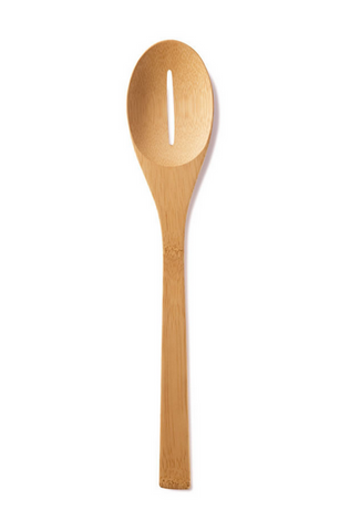 Give it a rest slotted spoon organic Bamboo