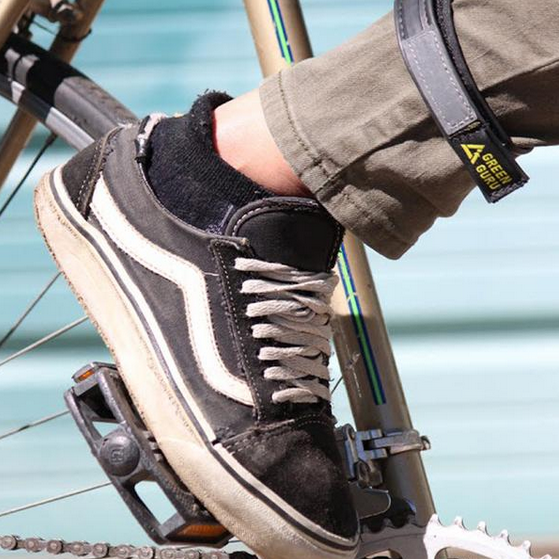 Sustainable Bike Ankle Strap from Upcycled Innertubes