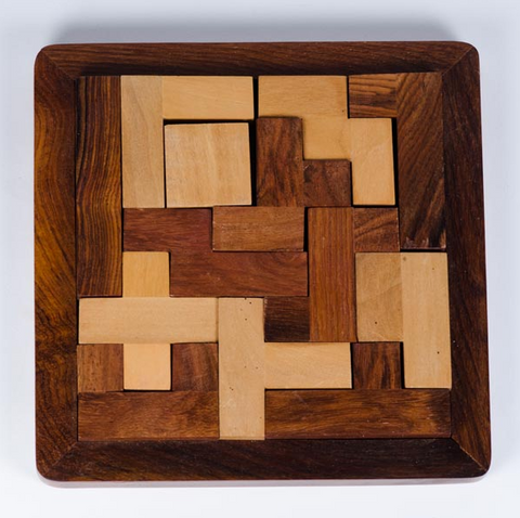 Sustainable wooden puzzle