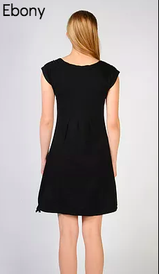 Sharav Organic Cotton Dress - Black
