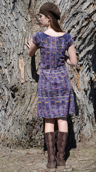 Sharav Dress with Klimt Print - Organic Cotton