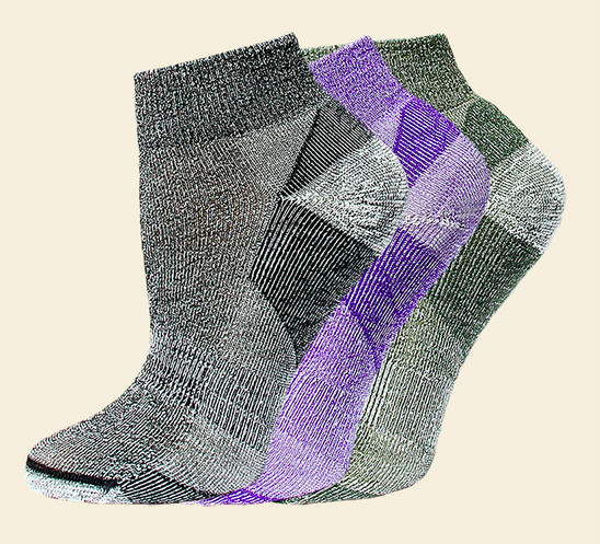 Organic Wool Urban Trail socks by Maggie's Organics