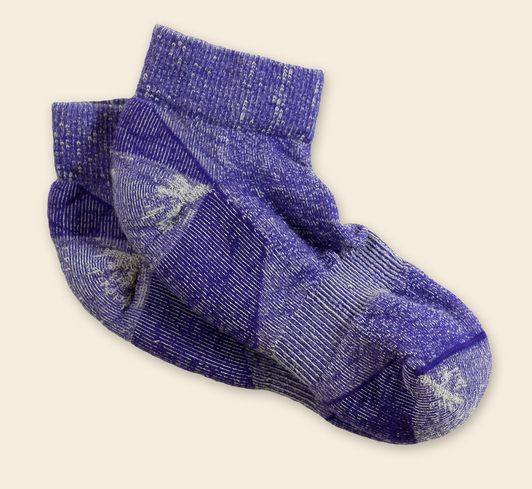 Urban Trail Ankle Socks - Organic Merino Wool for Men & Women in Black, Olive or Purple