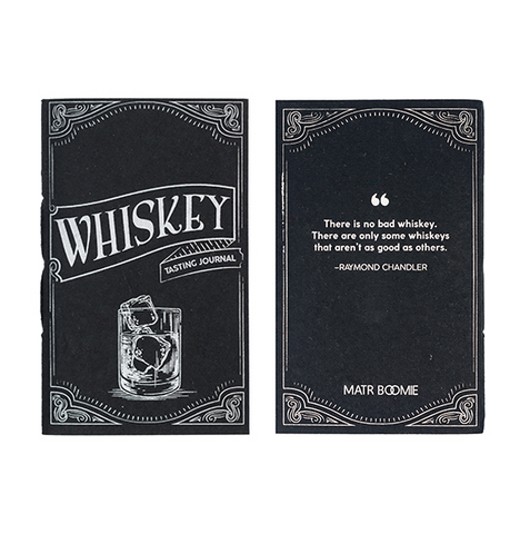 Tree-free Whiskey-Tasting Pocket Journal made with Recycled Cotton Pages