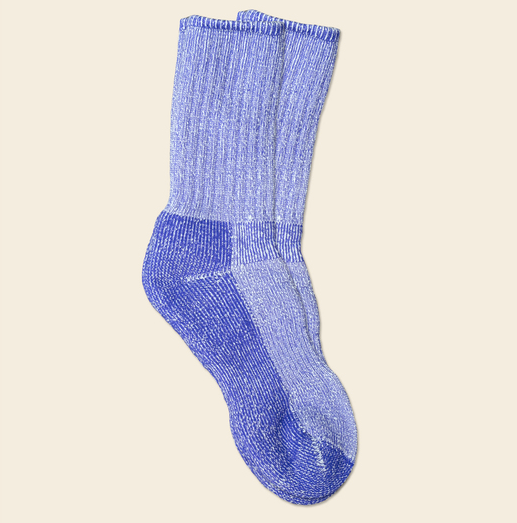 Organic Merino Wool Killington Hiking Socks - in 5 colors - Black, Olive, Purple, Blue, Raspberry