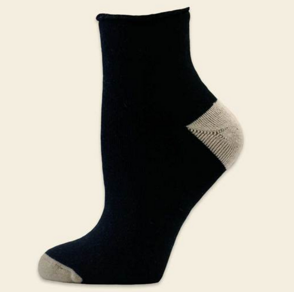 Organic Cotton Black Recovery Socks
