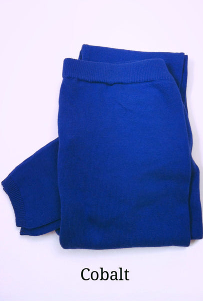 Brody Flatknit 100% organic cotton Leggings - Cobalt Blue, Fair-Trade