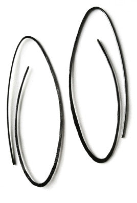 Endless Hoops by Sophie Hughes Jewelry Patina Recycled Silver